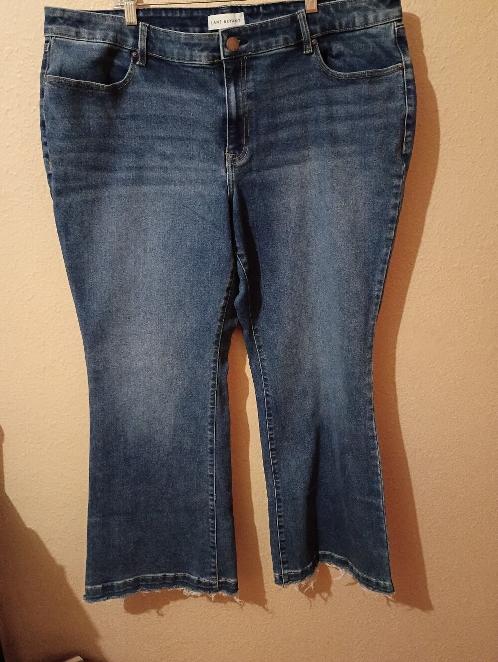 Lane Bryant Size 22 Long Blue Flared Stretch Jeans